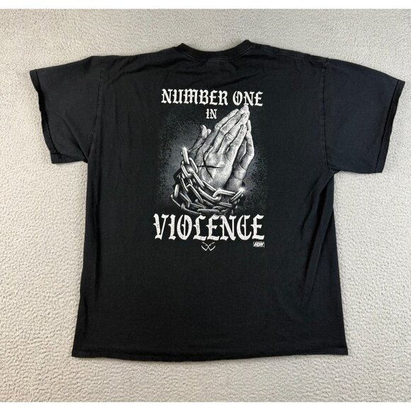 Gildan Other - Brody King AEW Wrestling Shirt Mens Extra Large Number One Violence Short Sleeve